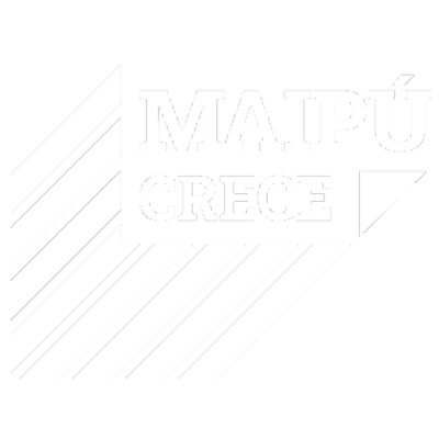 logo maipu crece blanco